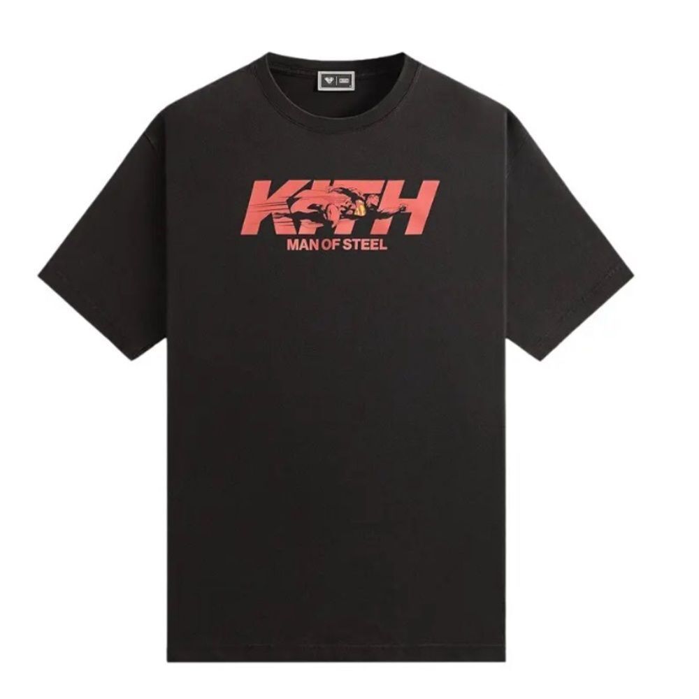 Kith x Superman Man Of Steel Vintage Tee 'Black'